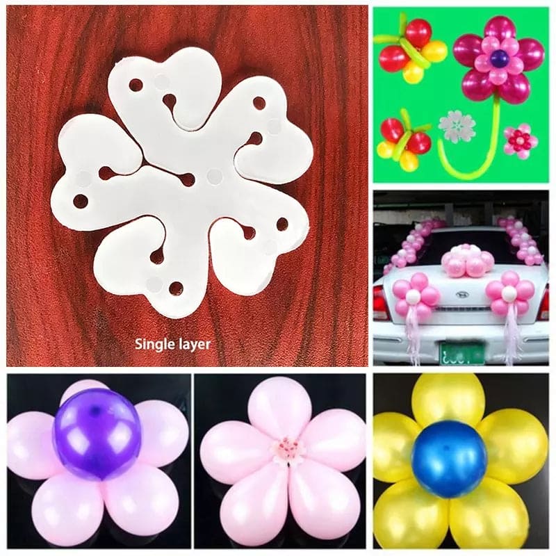 Flower Modelling Balloons Clip, Birthday Party Wedding Decoration Ballons Accessories Foil Balloons Sealing Clamp, Flower Shape Balloon Clips Holder Flower Modelling Balloons Clip, Birthday Party Wedding Decoration Ballons Accessories Foil Balloons Sealing Clamp, Flower Shape Balloon Clips Holder